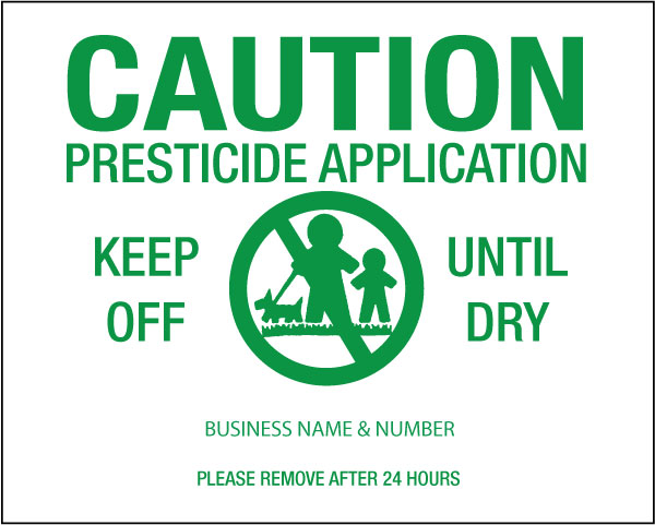 New York Pesticide Notification Sign Laws and Regulations – Presco ::  Marking Products